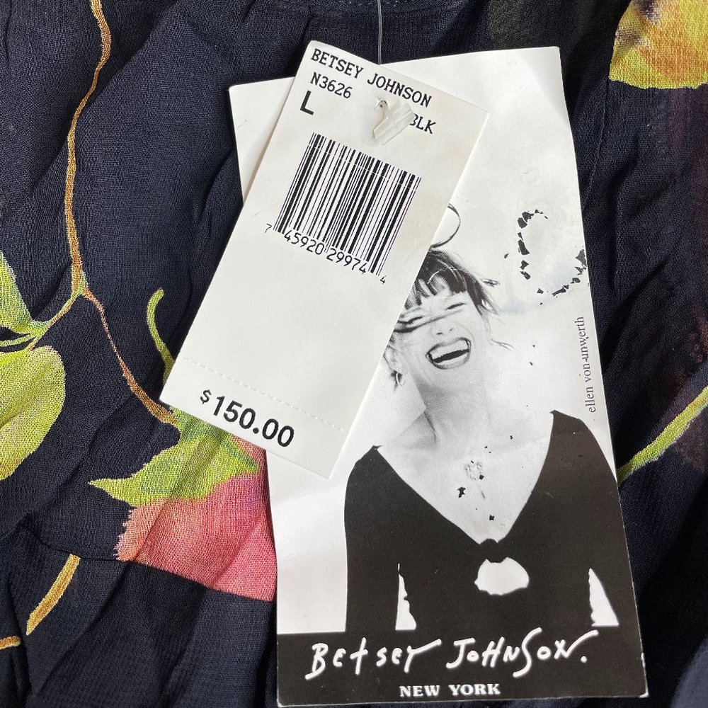 DEADSTOCK BETSEY JOHNSON FLORAL SLIP - Picture 6 of 6